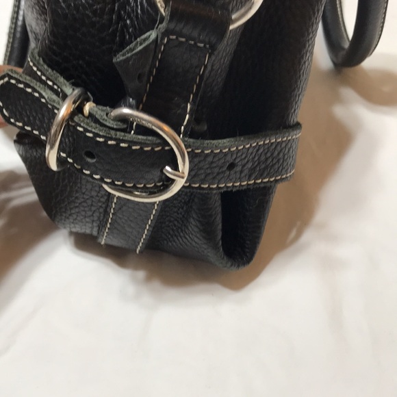 Prada vintage pebble leather satchel with silver tone hardware. EUC - Picture 4 of 10